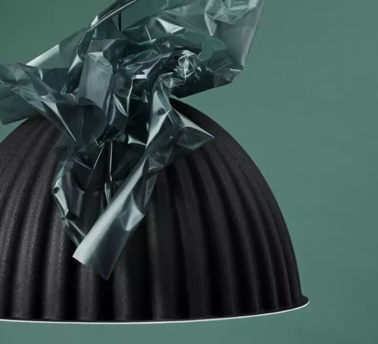 Suspension*Muuto Suspension, Under the bell, ⌀82cm, , H46cm - vert foncé