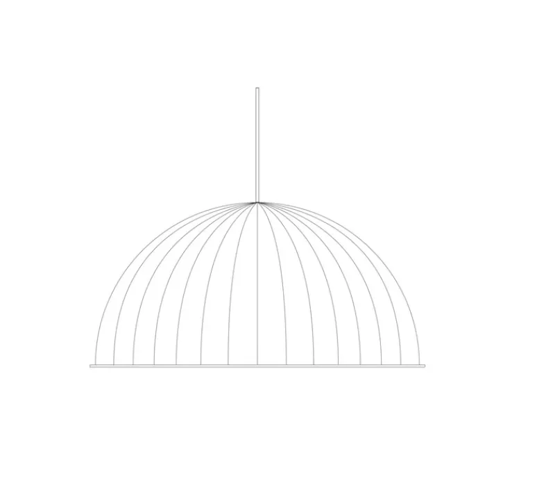 Suspension*Muuto Suspension, Under the bell, ⌀82cm, , H46cm - vert foncé