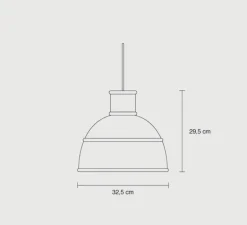 Enfants|Suspension*Muuto Suspension, Unfold, , Ø32,5cm, H29,5cm - gris clair