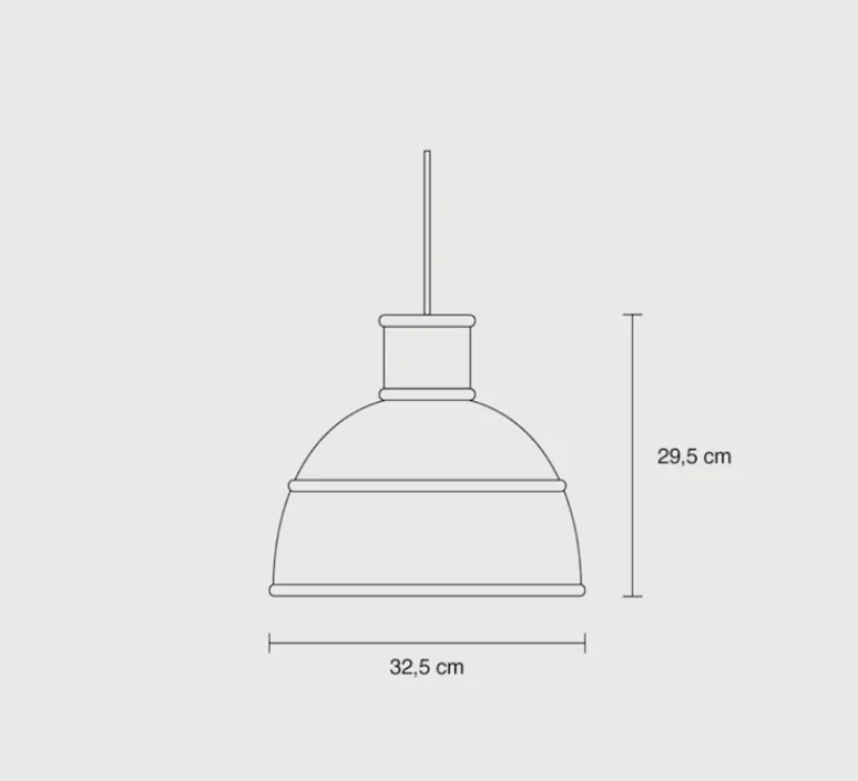 Enfants|Suspension*Muuto Suspension, Unfold, , Ø32,5cm, H29,5cm - gris clair