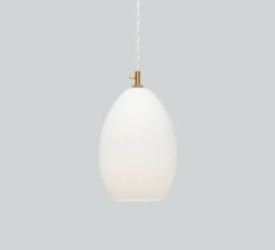 Suspension*Northern Suspension, Unika large, , Ø14cm, H20cm - blanc opal