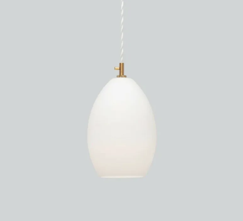 Suspension*Northern Suspension, Unika large, , Ø14cm, H20cm - blanc opal