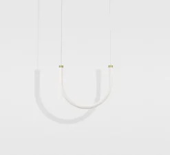 Suspension, Unseen, Lampe U, LED, dim, 2700K, 720 lm, L42cm, H28cm - Petite Friture