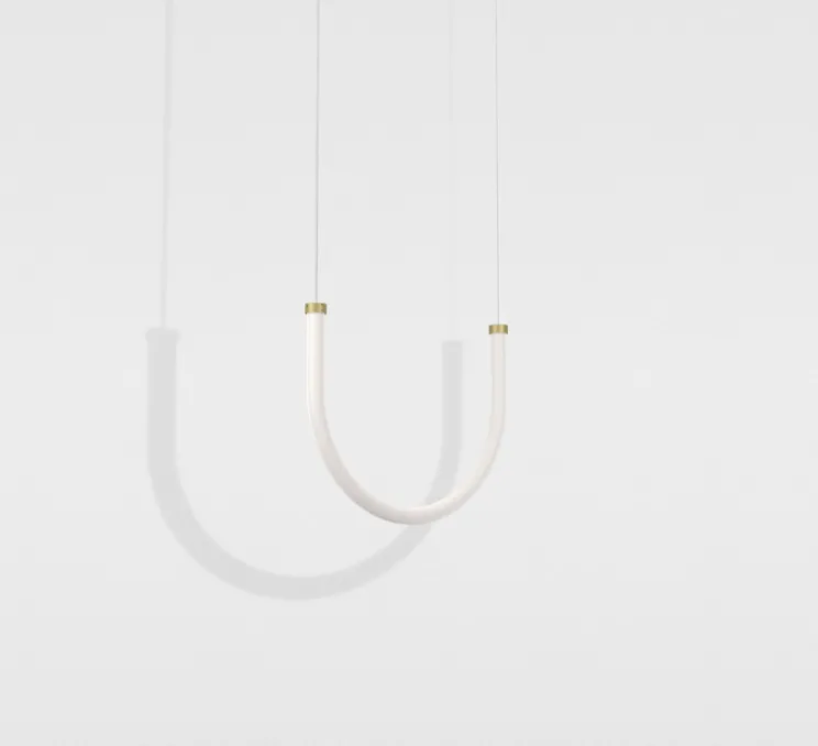 Suspension, Unseen, Lampe U, LED, dim, 2700K, 720 lm, L42cm, H28cm - Petite Friture