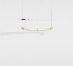 Suspension, Unseen, Lampe U, LED, dim, 2700K, 720 lm, L42cm, H28cm - Petite Friture
