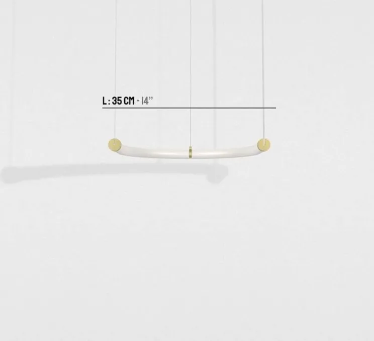 Suspension, Unseen, Lampe U, LED, dim, 2700K, 720 lm, L42cm, H28cm - Petite Friture