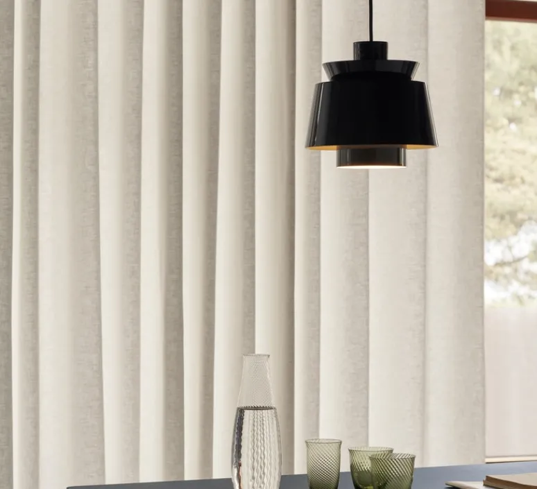 Suspension*Andtradition Suspension, Utzon JU1, , Ø22cm, H23cm - bleu métallisé