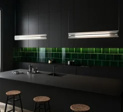 Suspension*A-N-D Suspension, Vale 1 Dali, , LED dimmable, 2700K, 1115lm, L102cm, H15cm - transparent, anthracite