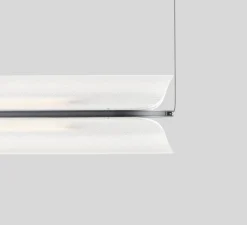 Suspension*A-N-D Suspension, Vale 1 Dali, , LED dimmable, 2700K, 1115lm, L102cm, H15cm - transparent, anthracite