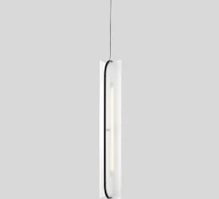 Suspension*A-N-D Suspension, Vale 1 Dali, , LED dimmable, 2700K, 1115lm, L102cm, H15cm - transparent, anthracite