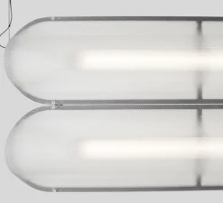 Suspension, Vale 2 Dali, transparent, anthracite, LED, 2700K, 2230lm, L102cm, H15cm - A-N-D