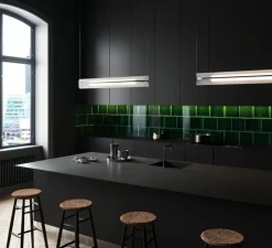 Suspension, Vale-P, transparent, anthracite, LED, dimmable, phase-cut, 2700K, 1388lm, L102cm, H16cm - A-N-D