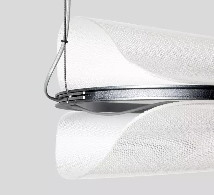 Suspension, Vale-P, transparent, anthracite, LED, dimmable, phase-cut, 2700K, 1388lm, L102cm, H16cm - A-N-D