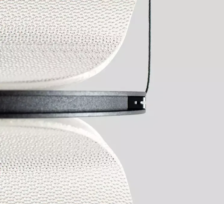 Suspension, Vale-P, transparent, anthracite, LED, dimmable, phase-cut, 2700K, 1388lm, L102cm, H16cm - A-N-D