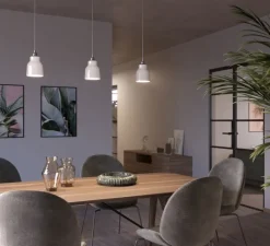 Suspension*Creative Cables Suspension, vase céramique, , Ø13cm, H15cm - blanc