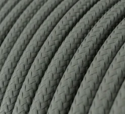 Suspension, vase céramique, ciment, Ø13cm, H15cm - Creative Cables