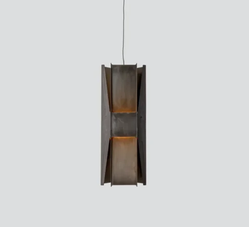 Suspension*A-N-D Suspension, Vector, 3 panneaux, , LED, dim, coupure de phase, 2700K, Ø22cm, H58cm - noir