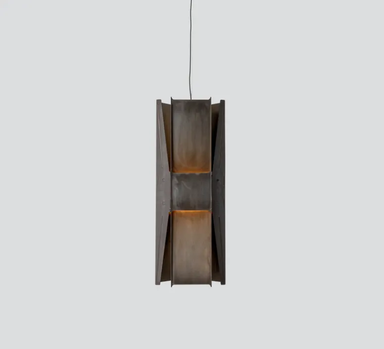 Suspension*A-N-D Suspension, Vector, 3 panneaux, , LED, dim, coupure de phase, 2700K, Ø22cm, H58cm - noir