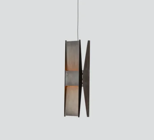 Suspension*A-N-D Suspension, Vector, 3 panneaux, , LED, dim, coupure de phase, 2700K, Ø22cm, H58cm - noir