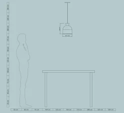 Suspension, Vedrá, graphite, Ø21,4cm, H23,5cm - Easy Light by Carpyen