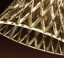 Suspension, Veneto 1, transparent, LED, dim, 2700k, 452 lm, Ø15,8cm, H16,8cm - LEDs C4