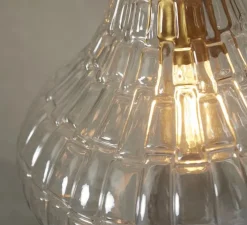 Suspension, Venice, transparent, doré, Ø24cm, H32cm - It's about Romi