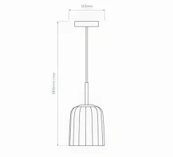 Suspension*Astro Suspension, Veo 180, , Ø16,3cm, H18cm - bronze