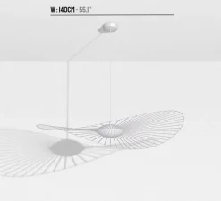 Suspension*Petite Friture Suspension, Vertigo Nova, moyenne, blanc, LED, dim, 2700K, 1350 lm, Ø140cm, H12cm -