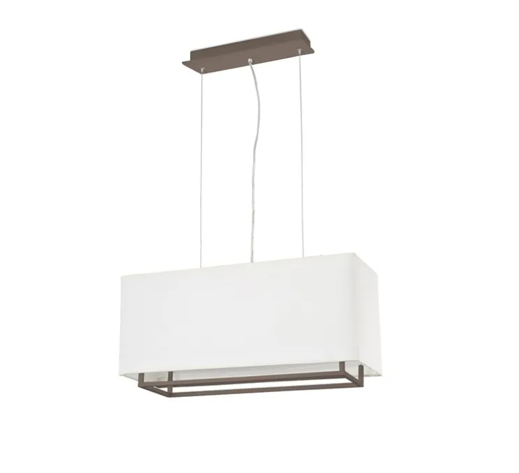 Suspension, Vesper-1, marron, beige, L60cm, H28cm - Faro