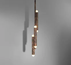 Suspension, Vesta, rose cendré, Ø20cm, H102,3cm - Schwung