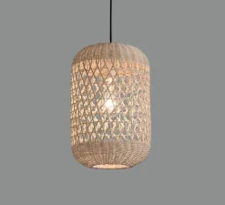 Suspension*ACB Suspension, Vivian, kit noir, , Ø28cm, H40cm - rotin