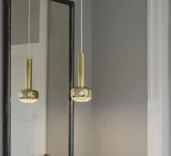 Suspension, VL 56, laiton, L11,7cm, H36,3cm - Louis Poulsen