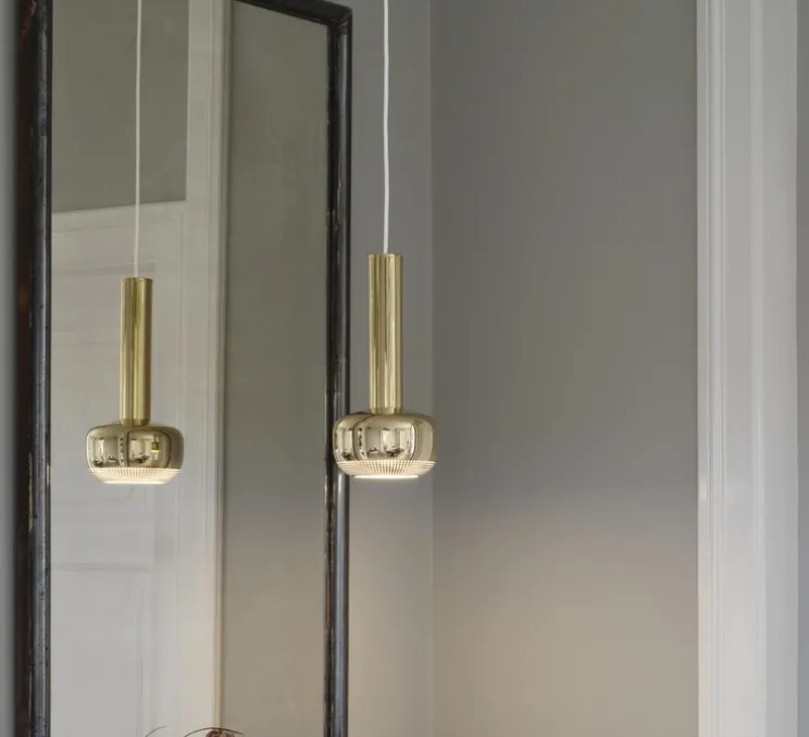 Suspension, VL 56, laiton, L11,7cm, H36,3cm - Louis Poulsen