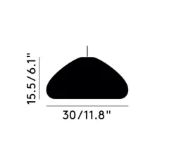 Suspension, Void, acier, LED, 2700K, 800 lm, Ø30cm, H15,5cm - Tom Dixon