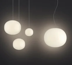 Suspension*Lodes Suspension, Volum 42 sans rosace, , Ø42cm, H42cm - blanc brillant