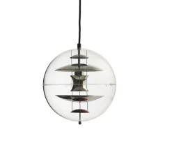 Suspension, Vp globe, blanc et argent, Ø28cm - Verpan