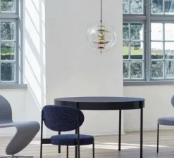 Suspension, VP Globe small, Aluminium, orange, bleu, Ø40cm, H40cm - Verpan