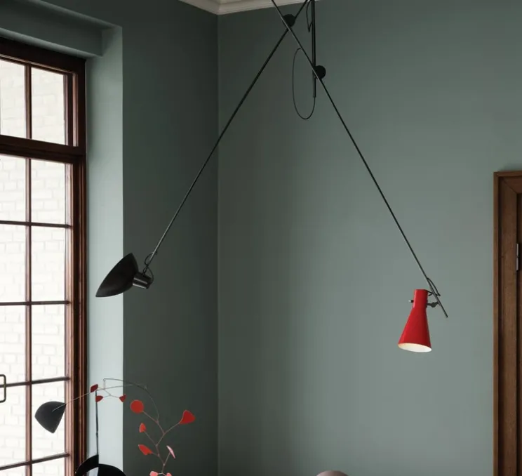 Suspension, VV Cinquanta, noir et rouge, L190cm, H180cm - Astep