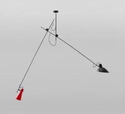 Suspension, VV Cinquanta, noir et rouge, L190cm, H180cm - Astep