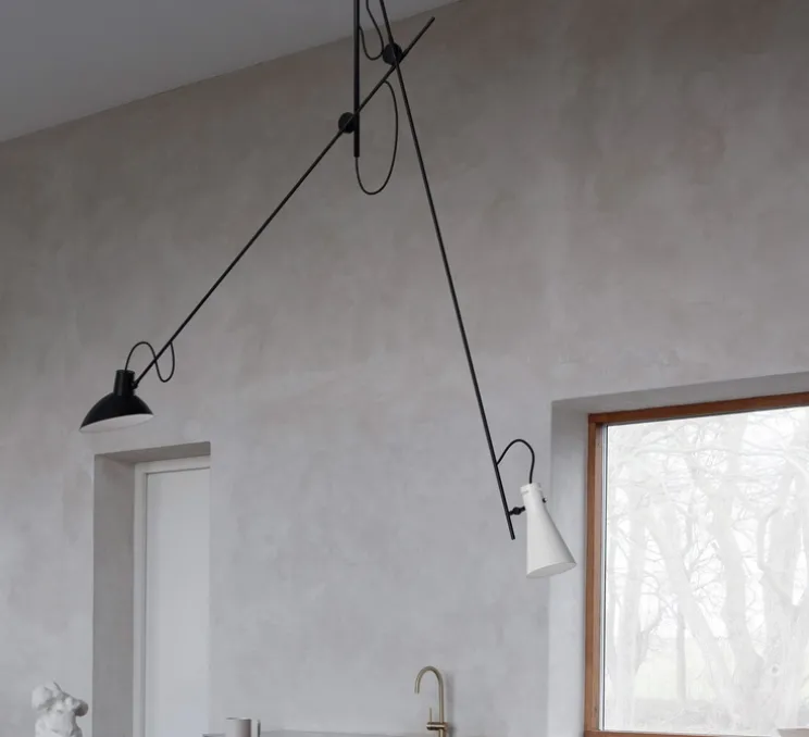 Suspension, VV Cinquanta, noir et blanc, L190cm, H180cm - Astep