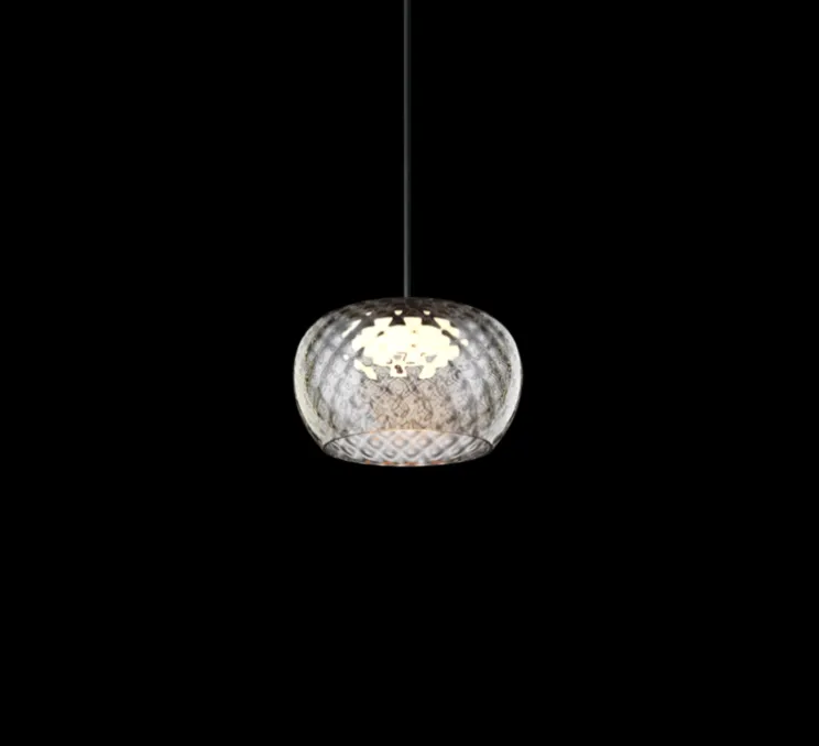 Suspension, Wetro 1,0, taupe, diamond, verre fumé, LED, 1800-2850K, 340lm, Ø15cm, H8,7cm - Wever&Ducré