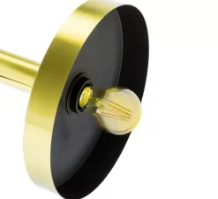 Suspension, Whizz, extérieur or satiné, intérieur noir, Ø25cm, H26cm - Faro