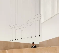 Suspension*Vibia Suspension, Wireflow, 0330, , LED, dim, 2700K, 4850 lm, L275cm, H9cm - noir