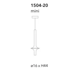 Suspension*Penta Suspension, Wonder Mini, , LED, 2700K, 207 lm, Ø16cm, H44cm - transparent, noir