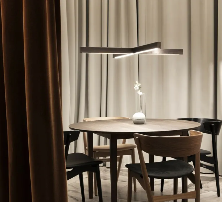 Suspension*Anour Suspension, X-Model Cordless, , LED, dim, 2700K, 2640 lm, Ø100cm, H5,3cm - laiton bruni