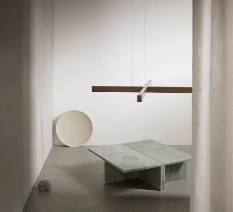 Suspension*Anour Suspension, X-Model Cordless, , LED, dim, 2700K, 2640 lm, Ø100cm, H5,3cm - laiton bruni