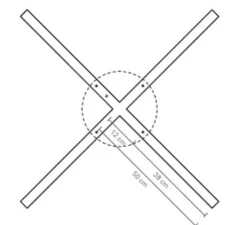 Suspension*Anour Suspension, X-Model Cordless, , LED, dim, 2700K, 2640 lm, Ø100cm, H5,3cm - laiton bruni