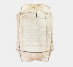 Suspension*Ay Illuminate Suspension, Z1 black sisal net tea dye, , Ø67cm, H100cm - beige