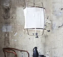 Suspension*Ay Illuminate Suspension, Z5, noir, Cotton Cover, , Ø42cm, H57cm - blanc