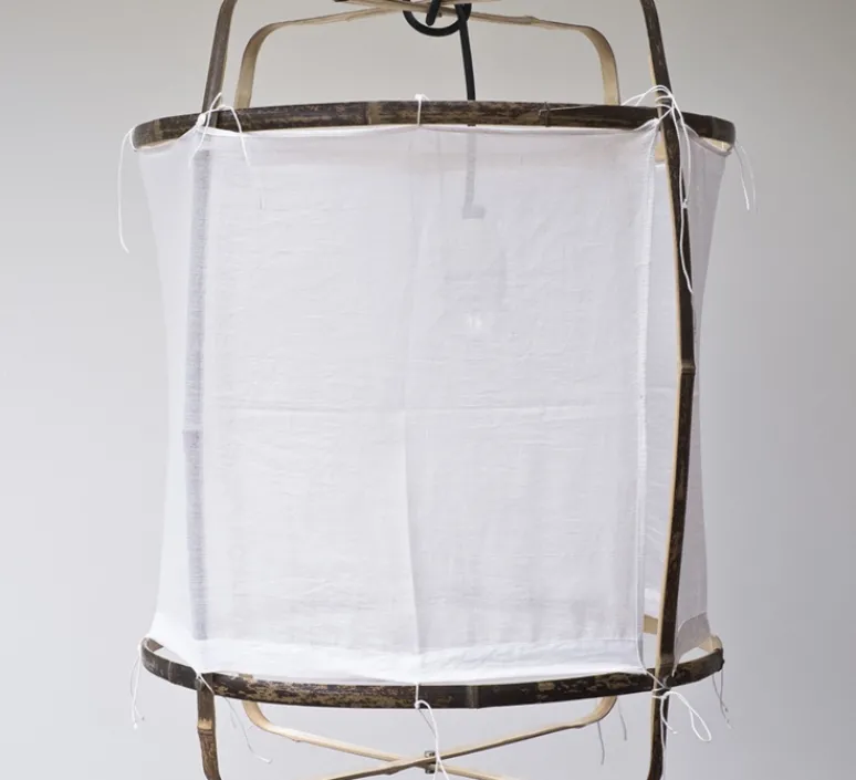 Suspension*Ay Illuminate Suspension, Z5, noir, Cotton Cover, , Ø42cm, H57cm - blanc